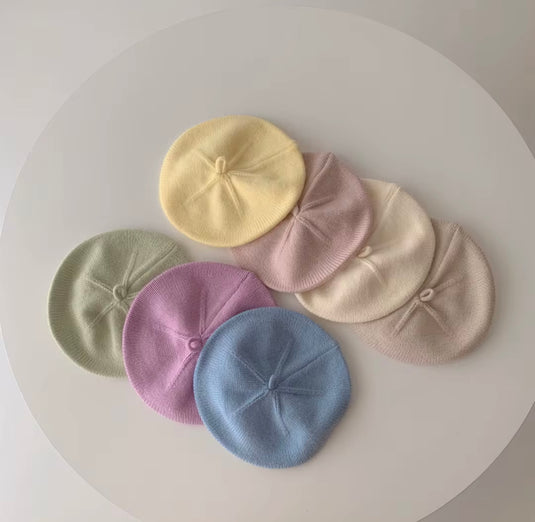 Béret bébé fille 0-3 ans en coton doux – Kaki Lilas - Boutique Kaki Lilas
