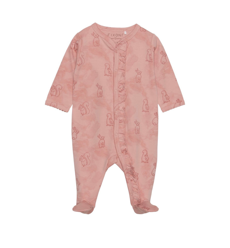 Chargez l'image dans la visionneuse de la galerie, Pyjama fille Fixoni une pièce motifs écureuils
