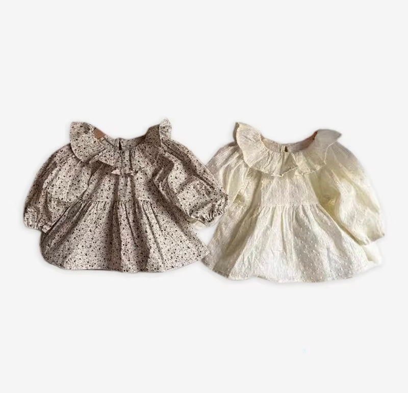 Chargez l'image dans la visionneuse de la galerie, Chemise bébé imprimée fleurs – Blush - Boutique Kaki Lilas
