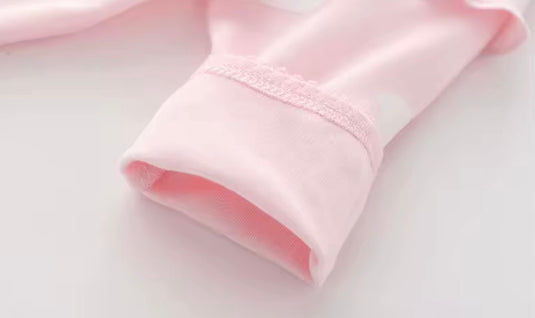 Combinaison bébé en coton à cygnes – Rose 🌸 - Pré-commande