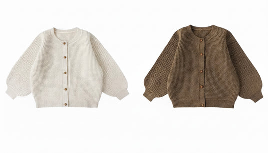 Cardigan bébé fille vintage en tricot doux pour Kali