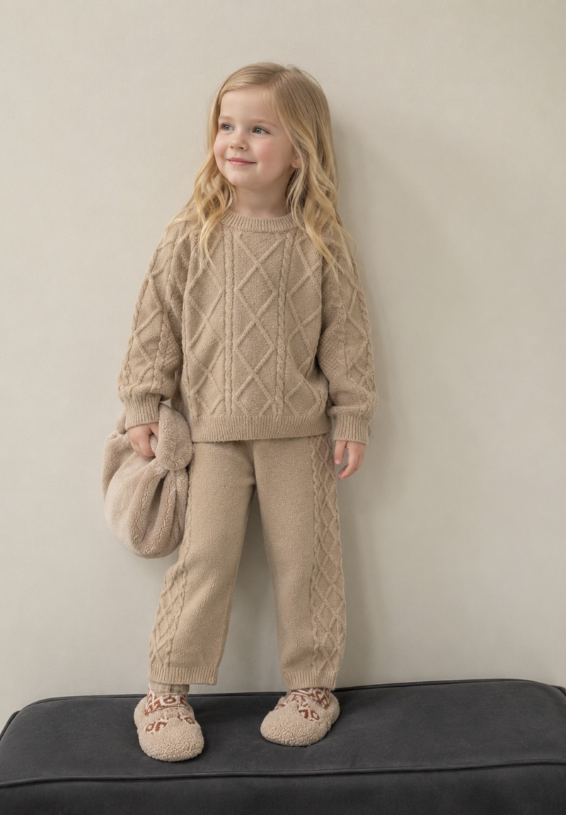 Chargez l'image dans la visionneuse de la galerie, Ensemble Kali de pantalons et pulls en tricot chauds – Automne-Hiver

