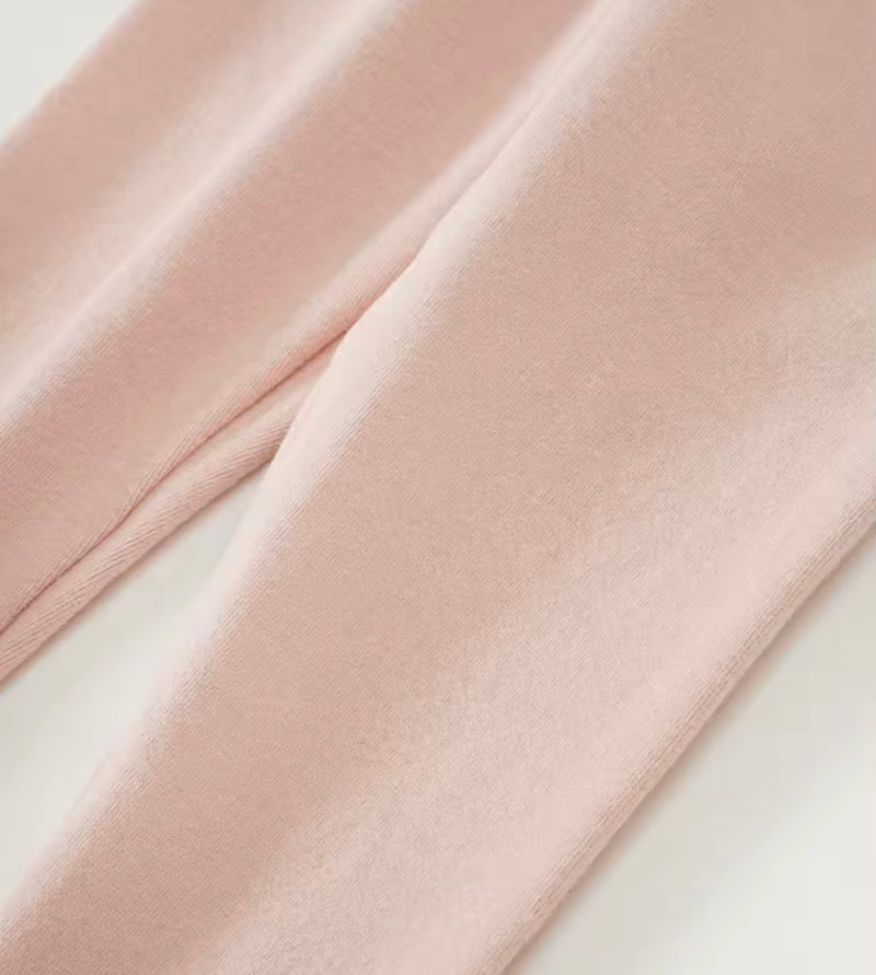 Load image into Gallery viewer, Leggings en coton doux pour filles – Kaki Lilas - Boutique Kaki Lilas
