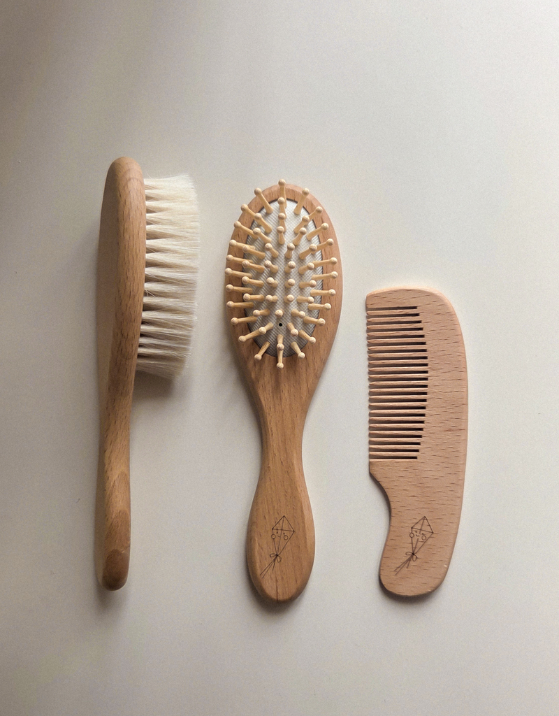 Chargez l'image dans la visionneuse de la galerie, ENSEMBLE DE BROSSES ET PEIGNE À CHEVEUX - MENOUM
